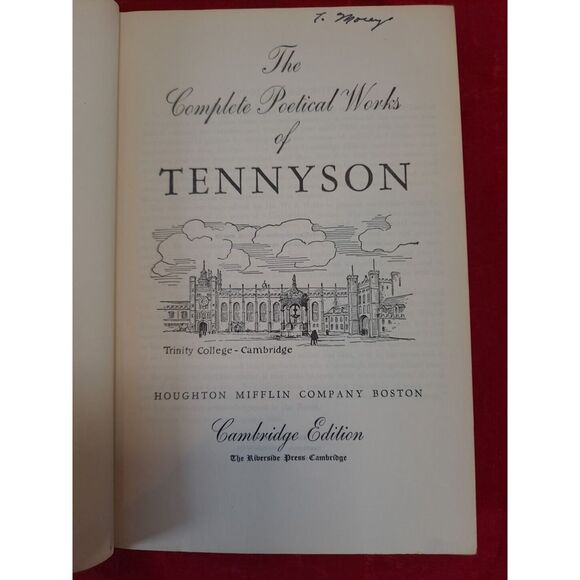 The Poems Of Tennyson: Cambridge Edition Hardcover Vintage Edited By W.J. Rolfe - Picture 7 of 16